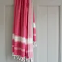 Other bath linens - hammam towel ruby red/white - OTTOMANIA