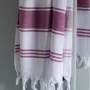 Other bath linens - hammam towel white/raspberry - OTTOMANIA