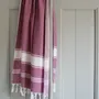 Autres linges de bain - fouta framboise/blanc - OTTOMANIA
