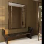 Hotel bedrooms - Sharp rectangular Full lenght Mirror in Polished Brass - DUISTT