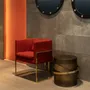Tables for hotels - Orbit Round Accent Table in Bronze With Gradient Finish,Portugal - DUISTT