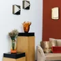 Wall lamps - Stud Wall Sconce, geometric wall light, brass dark bronze - DUISTT
