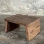 Tabourets - Petit tabouret d'appoint en teck ancien clair (3279) - OFFICE OBJETS