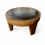 Tables basses - Table basse en SUAR diamètre 75 cm - EMPREINTE DU TEMPS