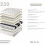 Literie pour hôtels - Matelas hybride en latex naturel avec ressorts ensachés indépendants 7 zones 180x200 - ANGEL CERDÁ