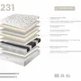 Hotel bedding - Hybrid mattress with natural latex and independent 7-zone pocket springs 160x200 - ANGEL CERDÁ