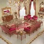 Sofas - Royal Cardinal Red Majlis - MODENESE LUXURY FURNITURE