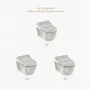 Céramique - Marbre Emotion Blanc Series (M31,M32,M33,M34) – Toilet - ARTOLETTA® MAISON COLLECTION