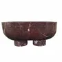 Plateaux - Bol en marbre rouge bordeaux - SAGIT