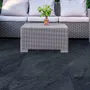 Revêtements sols extérieurs - Grès Cérame Effet Pierre de Jérusalem Anthracite Antidérapant 60X60 - EAAE218 (Ceramishop.fr) - CERAMISHOP