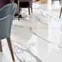 Revêtements sols intérieurs - Grès Cérame Effet Marbre Statuaire Blanc Brillant 60X60 - ESSU948 (Ceramishop.fr) - CERAMISHOP