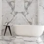 Revêtements sols intérieurs - Grès Cérame Effet Marbre Précieux Blanc Brillant 60X120 - EBRP193 (Ceramishop.fr) - CERAMISHOP