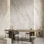 Indoor floor coverings - Calacatta Supreme Matt Effect Porcelain Stoneware Rt 60X120 - ECSO1538 (Ceramishop.fr) - CERAMISHOP