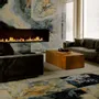 Indoor floor coverings - Porcelain Stoneware Marble Effect Alabaster Onyx Blue Glossy 60X120 - EEBE122 (Ceramishop.fr) - CERAMISHOP