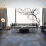 Indoor floor coverings - Blue Oxidized Metal Effect Porcelain Stoneware 60X120 - EFBE057 (Ceramishop.fr) - CERAMISHOP