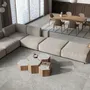 Indoor floor coverings - Marble Effect Travertine Soft Matte Grey 60x60 Porcelain Stoneware - ENSO145 (Ceramishop.fr) - CERAMISHOP