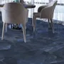 Indoor floor coverings - Glossy Blue Onyx Marble Effect Porcelain Stoneware 60x60 - EOXB869 (Ceramishop.fr) - CERAMISHOP