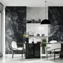 Indoor floor coverings - Glossy Black Onyx Marble Effect Porcelain Stoneware 60x60 - EOXK870 (Ceramishop.fr) - CERAMISHOP