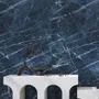 Indoor floor coverings - Glossy Ocean Blue Marble Effect Porcelain Stoneware 60X120 - EROS208 (Ceramishop.fr) - CERAMISHOP