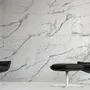 Indoor floor coverings - White Matte Statuary Marble Effect Porcelain Stoneware 60X120 - ESSU180 (Ceramishop.fr) - CERAMISHOP
