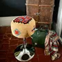 Design objects - Stool, wool and metal, Le Voyageur, unique piece. - ATELIER SAGRADO