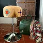 Design objects - Stool, wool and metal, Le Voyageur, unique piece. - ATELIER SAGRADO