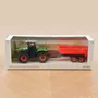 Jouets enfants - Tracteur CLAAS Xerion 5000 avec remorque Plastigam 1/43 - NOREV