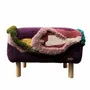 Unique pieces - End-of-couch bean bag, wool and cotton, VOLUPTE - ATELIER SAGRADO