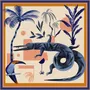 Foulards et écharpes - Blue Crocodile Scarf | 90x90 cm - ELCIELA