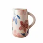 Carafes - Pichet à eau en céramique Blue Blossom, 3,5 x 3,5 x 8 pouces - CASA AMAROSA
