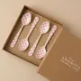 Couverts de service - Enamel Spoon Set – (Set of 4) , 5.4 x 1 Inches - CASA AMAROSA