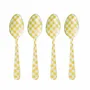 Couverts de service - Enamel Spoon Set – (Set of 4) , 5.4 x 1 Inches - CASA AMAROSA