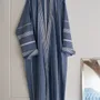 Loungewear - hammam bathrobe size L, navy blue - OTTOMANIA