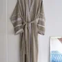 Loungewear - hammam bathrobe size L, olive green - OTTOMANIA