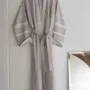 Loungewear - hammam bathrobe size L, grey-beige - OTTOMANIA