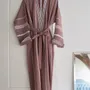 Loungewear - hammam bathrobe size L, chocolate brown - OTTOMANIA