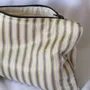 Bath towels - toiletry bag, white with a narrow black and yellow stripe - OTTOMANIA
