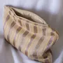 Bath towels - toiletry bag, beige with pink stripes - OTTOMANIA