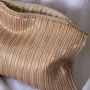 Bath towels - toiletry bag, pink beige with gold stripes - OTTOMANIA