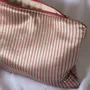 Bath towels - toiletry bag, gold red striped - OTTOMANIA