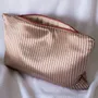 Bath towels - toiletry bag, gold red striped - OTTOMANIA