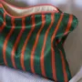 Bath towels - toiletry bag, green with red stripes - OTTOMANIA