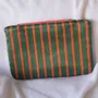 Bath towels - toiletry bag, green with red stripes - OTTOMANIA