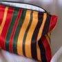 Bath towels - toiletry bag, red, brown, yellow and green striped - OTTOMANIA