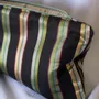 Bath towels - toiletry bag, black with stripes in green and yellow - OTTOMANIA