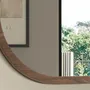 Mirrors - Oval Half Point walnut wall mirror - ANGEL CERDÁ
