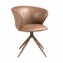 Chairs - Swivel chair in camel leatherette - ANGEL CERDÁ