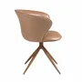 Chairs - Swivel chair in camel leatherette - ANGEL CERDÁ