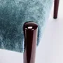 Chairs for hospitalities & contracts - Bossa low lounge chair, glossy lacquer Sikomoro wood, Fabric COM seat - DUISTT