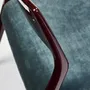 Chairs for hospitalities & contracts - Bossa low lounge chair, glossy lacquer Sikomoro wood, Fabric COM seat - DUISTT